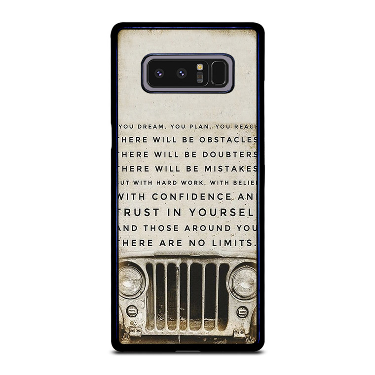JEEP FUNNY QUOTES Samsung Galaxy Note 8 Case Cover