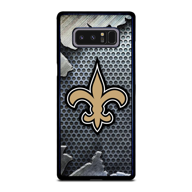 NEW ORLEANS SAINTS BROKEN METAL Samsung Galaxy Note 8 Case Cover NEW ORLEANS SAINTS BROKEN METAL Samsung Galaxy Note 8 Case Cover