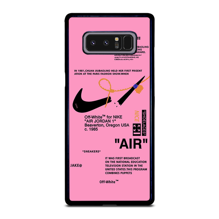 NIKE AIR OFF WHITE PINK Samsung Galaxy Note 8 Case Cover