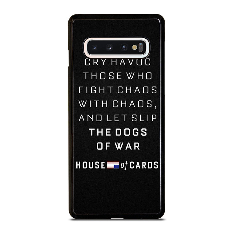 HOUSE OF CARDS QUOTES Samsung Galaxy S10 Case Cover