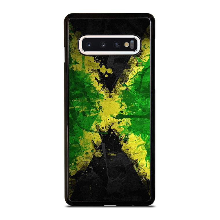 JAMAICAN FLAG SPLASH Samsung Galaxy S10 Case Cover