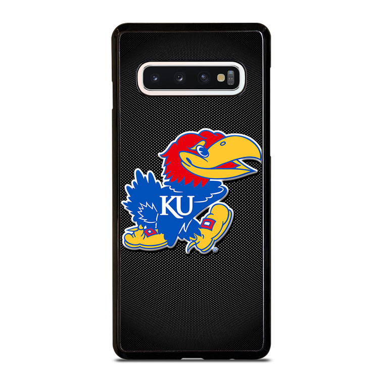 KANSAS JAYHAWKS LOGO CARBON Samsung Galaxy S10 Case Cover KANSAS JAYHAWKS LOGO CARBON Samsung Galaxy S10 Case Cover