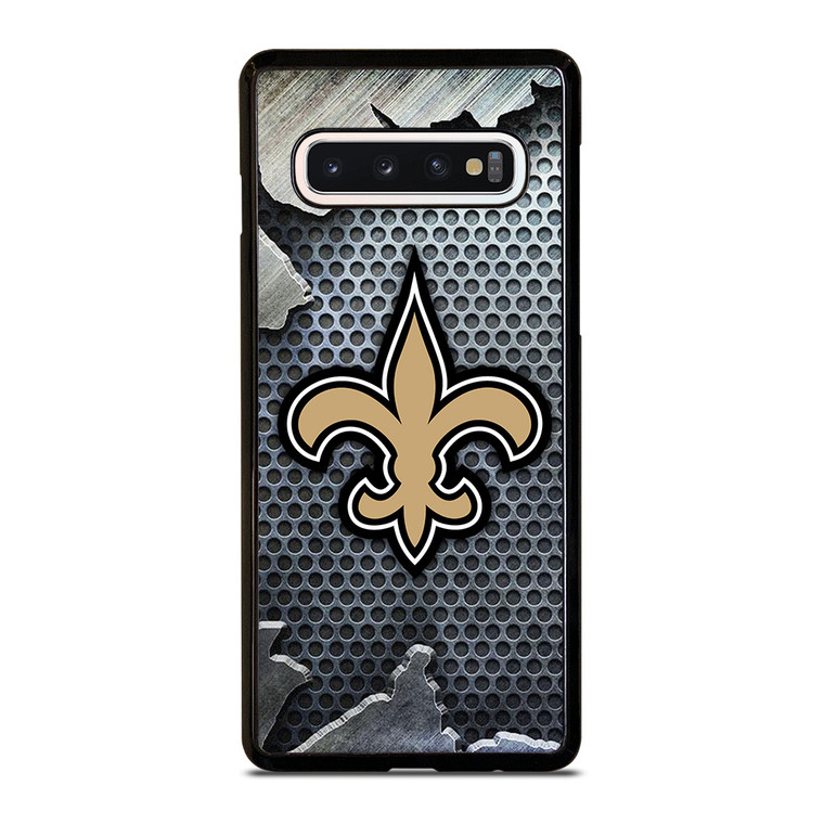 NEW ORLEANS SAINTS BROKEN METAL Samsung Galaxy S10 Case Cover