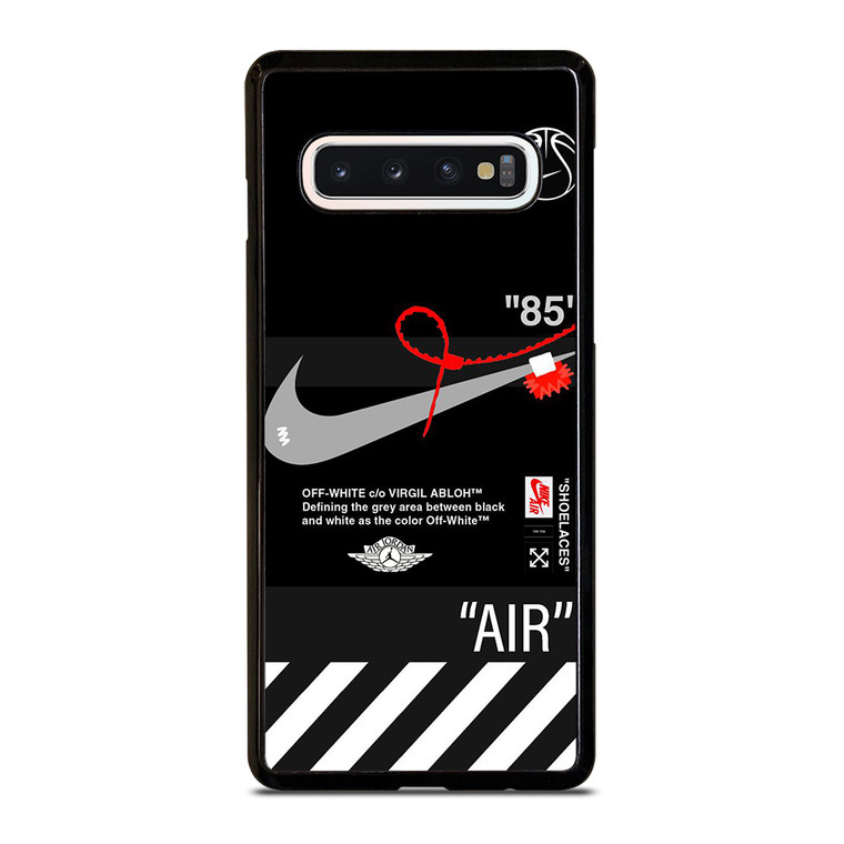 NIKE AIR JORDAN OFF WHITE STRIPES Samsung Galaxy S10 Case Cover