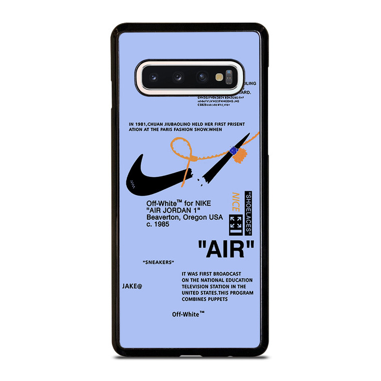 NIKE AIR OFF WHITE TARO Samsung Galaxy S10 Case Cover