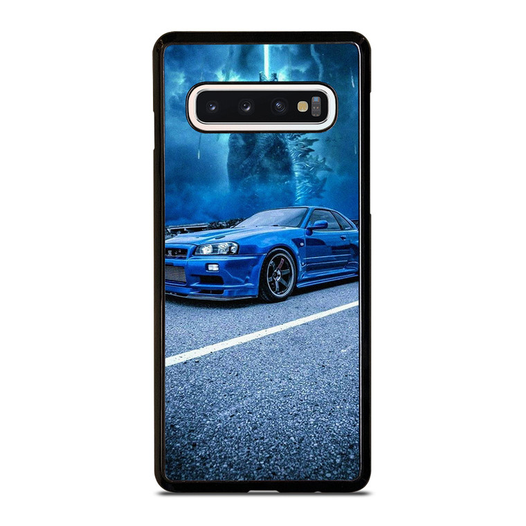 NISSAN GTR GODZILLA BLUE 2 Samsung Galaxy S10 Case Cover
