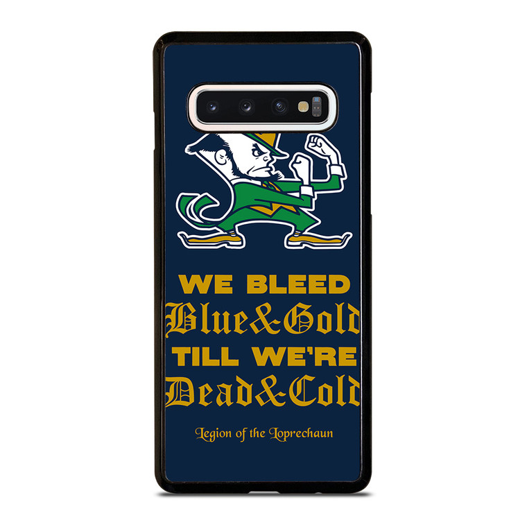 NOTRE DAME BLEED BLUE AND GOLD Samsung Galaxy S10 Case Cover