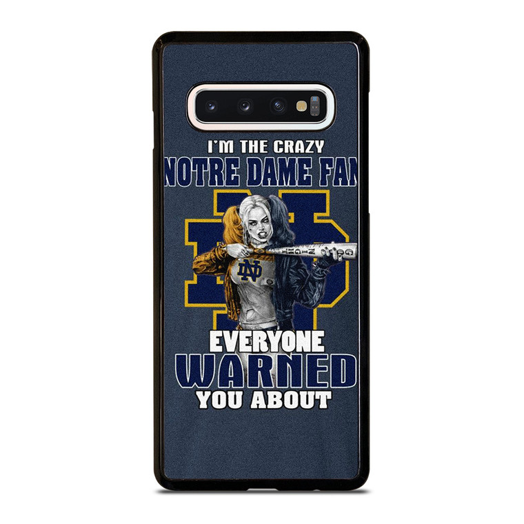NOTRE DAME FIGHTING HARLEY QUINN Samsung Galaxy S10 Case Cover