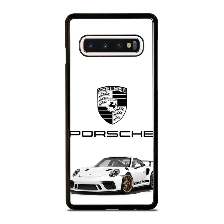 PORSCHE GT3 RS WHITE Samsung Galaxy S10 Case Cover