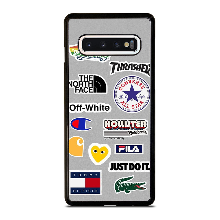 SKATEBOARD BRAND STICKER COLLAGE Samsung Galaxy S10 Case Cover