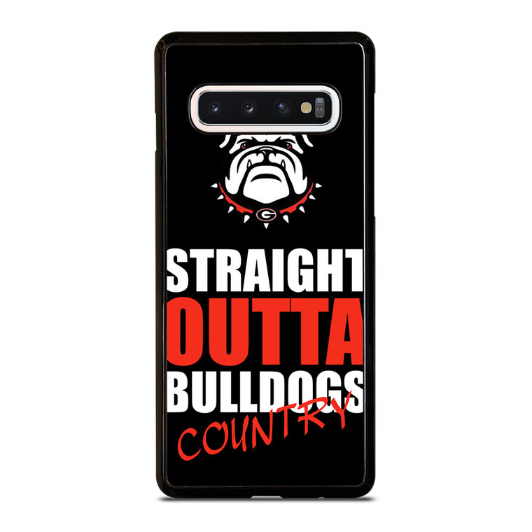 STRAIGHT OUTTA GEORGIA BULLDOGS Samsung Galaxy S10 Case Cover