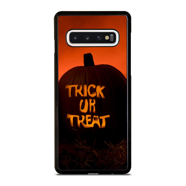 TRICK OR TREAT HALLOWEEN PUMPKIN Samsung Galaxy S10 Case Cover
