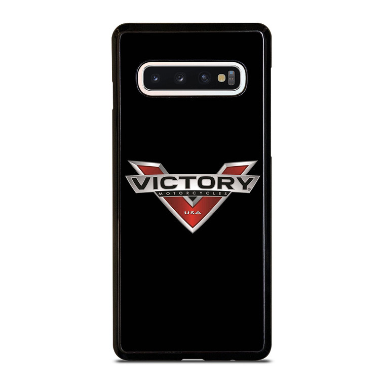 VICTORY MOTORCYCLES USA BLACK Samsung Galaxy S10 Case Cover