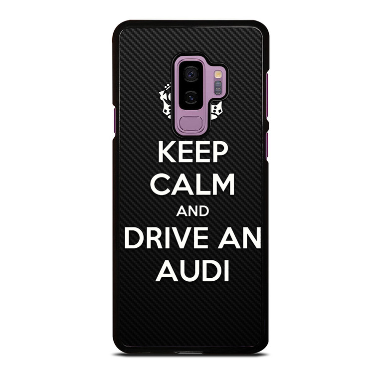 KEEP CALM AND DRIVE AUDI CARBON Samsung Galaxy S9 Plus Case Cover