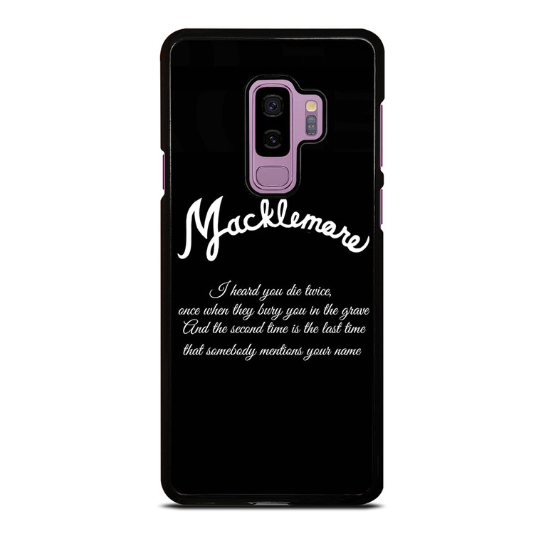 MACKLEMORE RAPPER QUOTES Samsung Galaxy S9 Plus Case Cover