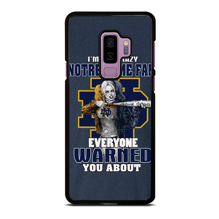 NOTRE DAME FIGHTING HARLEY QUINN Samsung Galaxy S9 Plus Case Cover