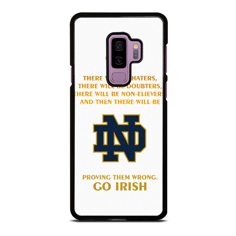 NOTRE DAME FIGHTING IRISH QUOTES Samsung Galaxy S9 Plus Case Cover