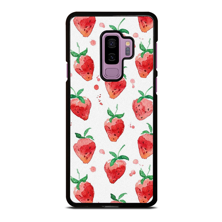 STRAWBERRY BRUSHED PATTERN Samsung Galaxy S9 Plus Case Cover