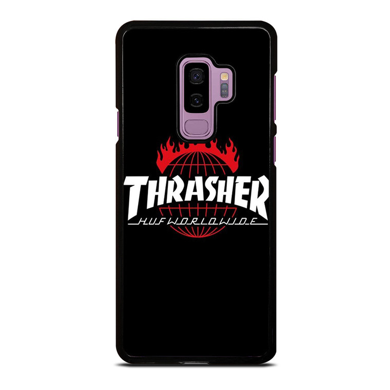THRASHER HUF WORLDWIDE LOGO Samsung Galaxy S9 Plus Case Cover THRASHER HUF WORLDWIDE LOGO Samsung Galaxy S9 Plus Case Cover