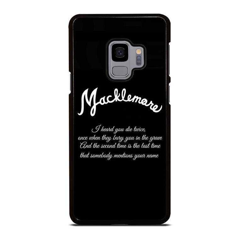 MACKLEMORE RAPPER QUOTES Samsung Galaxy S9 Case Cover