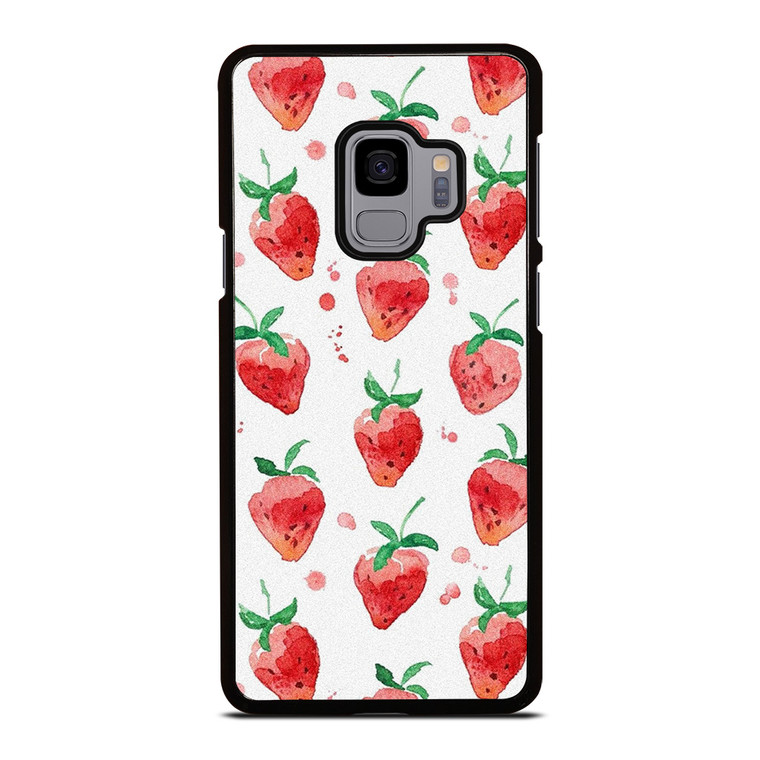 STRAWBERRY BRUSHED PATTERN Samsung Galaxy S9 Case Cover