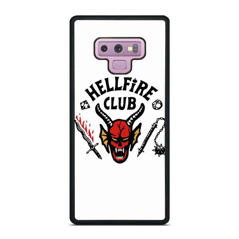 HELLFIRE CLUB STRANGER THING WHITE Samsung Galaxy Note 9 Case Cover