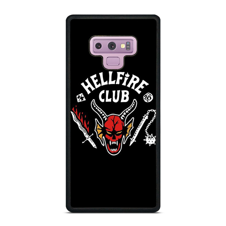 HELLFIRE CLUB STRANGER THINGS BLACK Samsung Galaxy Note 9 Case Cover