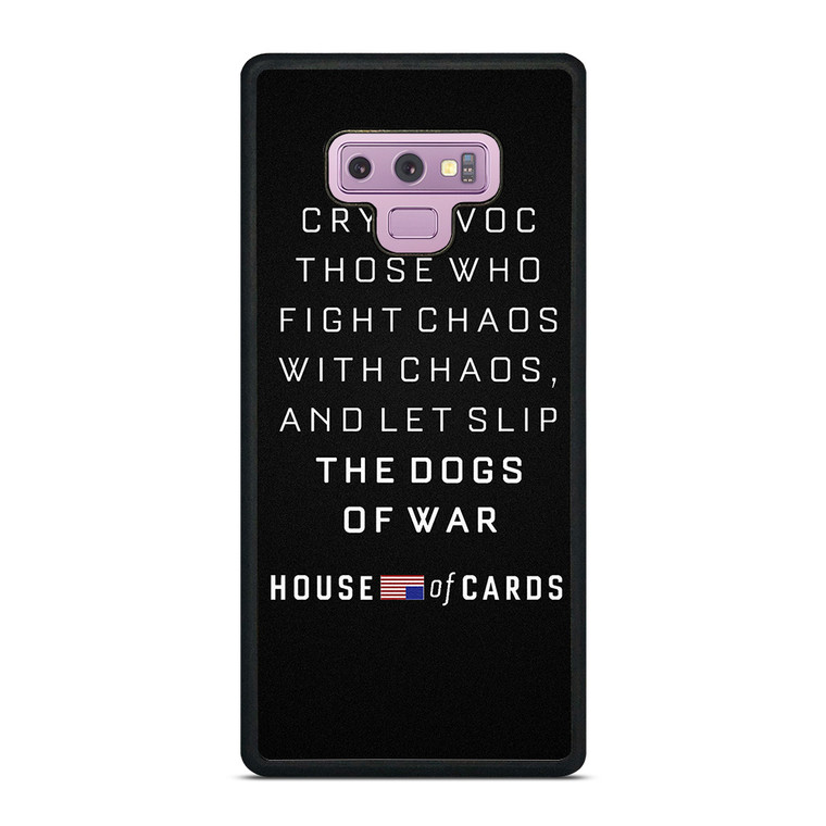 HOUSE OF CARDS QUOTES Samsung Galaxy Note 9 Case Cover