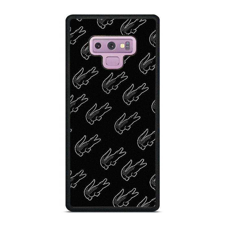 LACOSTE BLACK WHITE Samsung Galaxy Note 9 Case Cover