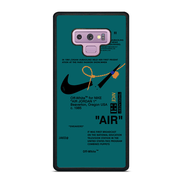 NIKE AIR OFF WHITE TOSCA Samsung Galaxy Note 9 Case Cover NIKE AIR OFF WHITE TOSCA Samsung Galaxy Note 9 Case Cover