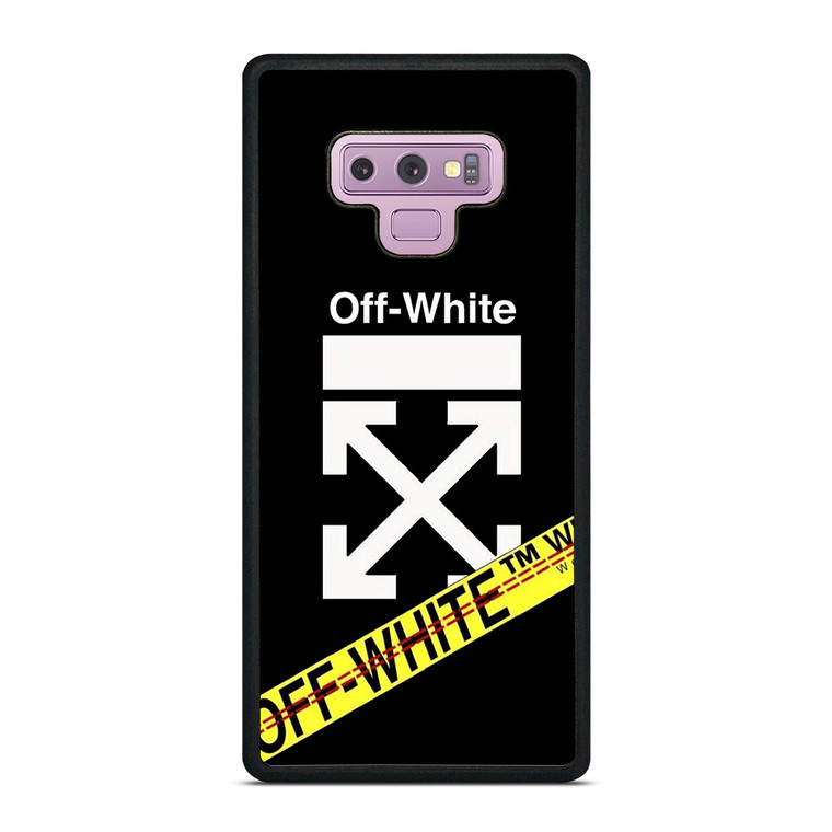 OFF WHITE YELLOW LABEL Samsung Galaxy Note 9 Case Cover