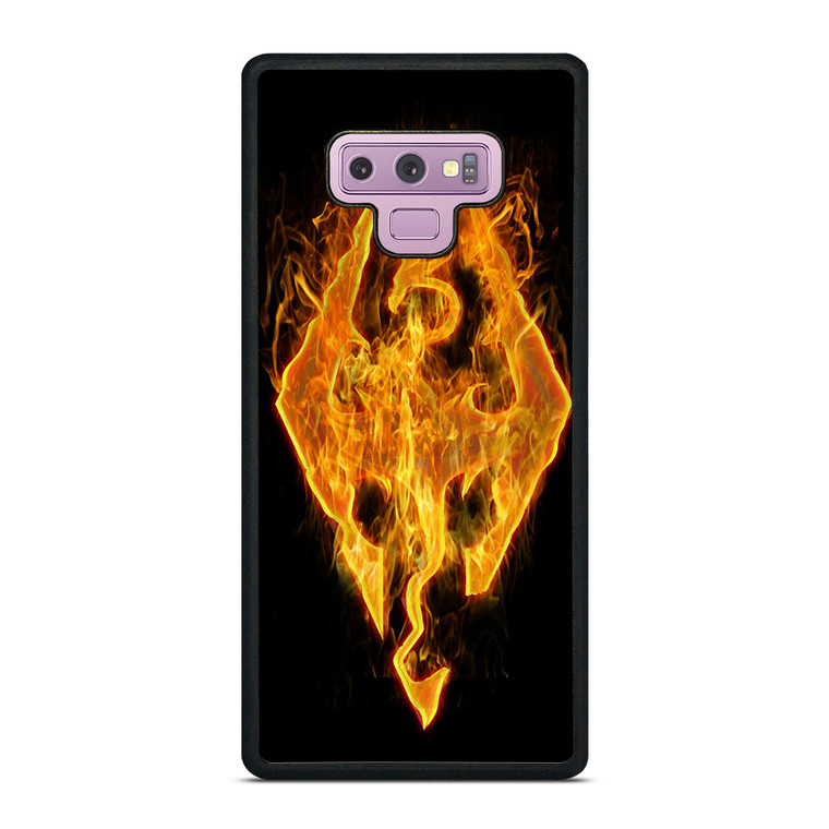 THE ELDER SCROLLS SKYRIM FIRE SIGN Samsung Galaxy Note 9 Case Cover