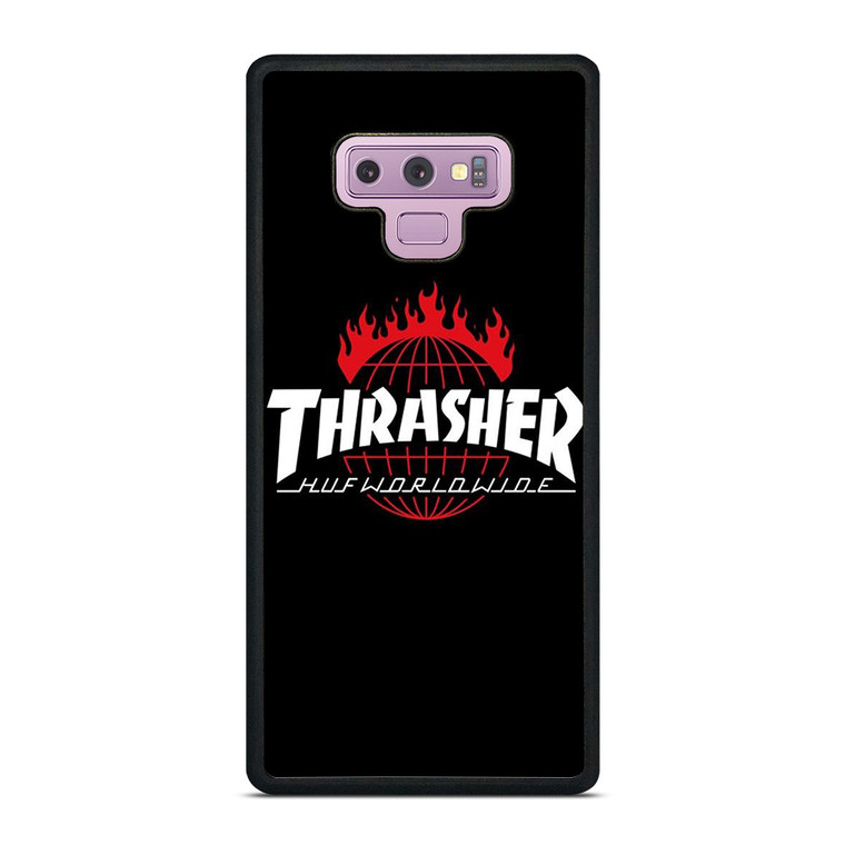 THRASHER HUF WORLDWIDE LOGO Samsung Galaxy Note 9 Case Cover