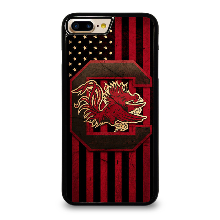 SOUTH CAROLINA GAMECOCKS FOOTBALL FLAG iPhone 7 / 8 Plus Case Cover