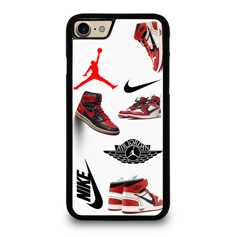 NIKE AIR JORDAN SHOES COLLAGE iPhone 7 / 8 Case Cover