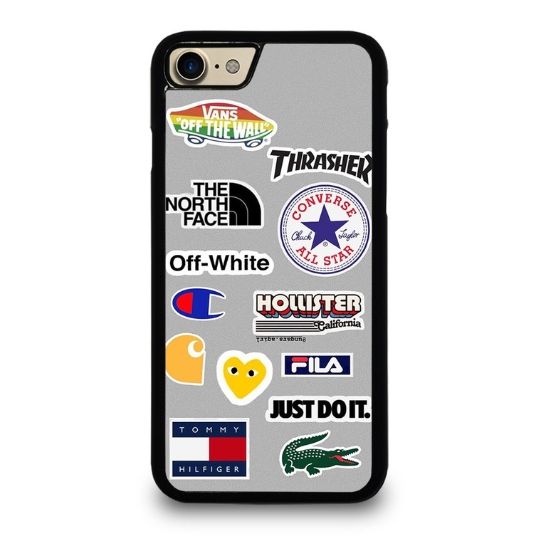 SKATEBOARD BRAND STICKER COLLAGE iPhone 7 / 8 Case Cover