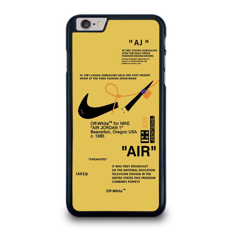 NIKE AIR OFF WHITE YELLOW iPhone 6 / 6S Plus Case Cover NIKE AIR OFF WHITE YELLOW iPhone 6 / 6S Plus Case Cover