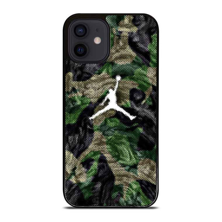 AIR JORDAN GREEN CAMO iPhone 12 Mini Case Cover