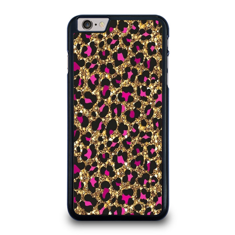 PINK LEOPARD GLITTER SKIN iPhone 6 / 6S Plus Case Cover