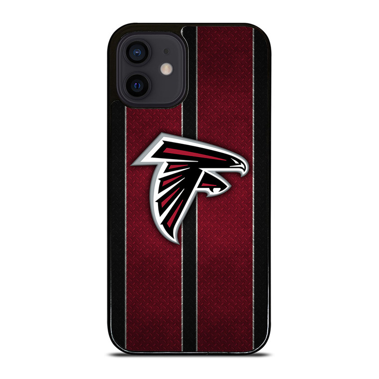 ATLANTA FALCONS NFL METAL STRIPE iPhone 12 Mini Case Cover ATLANTA FALCONS NFL METAL STRIPE iPhone 12 Mini Case Cover