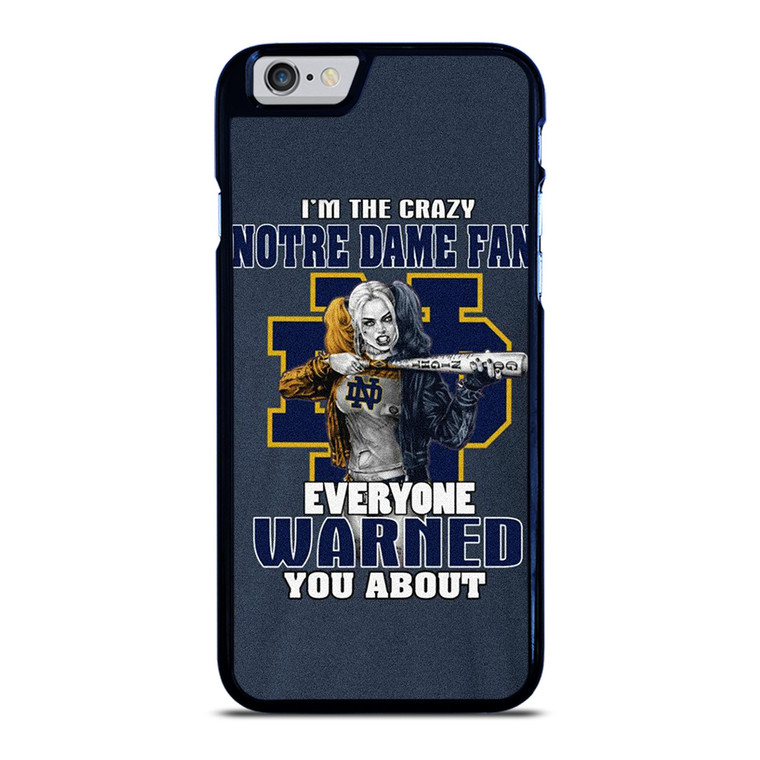 NOTRE DAME FIGHTING HARLEY QUINN iPhone 6 / 6S Case Cover