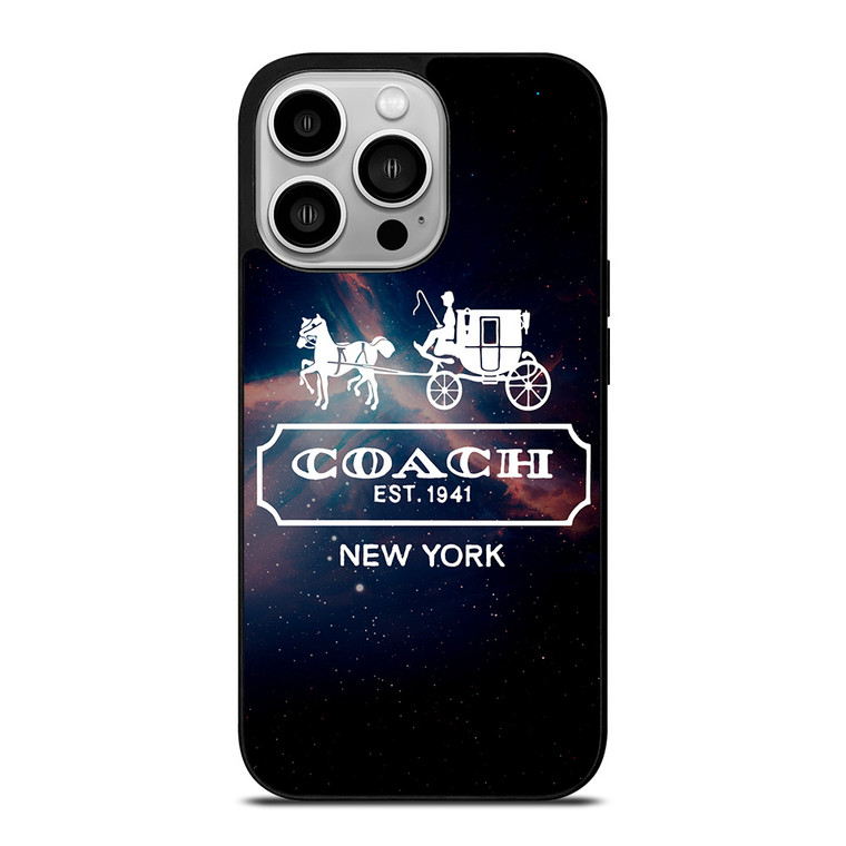 COACH NEW YORK NEBULA LOGO iPhone 14 Pro Case Cover