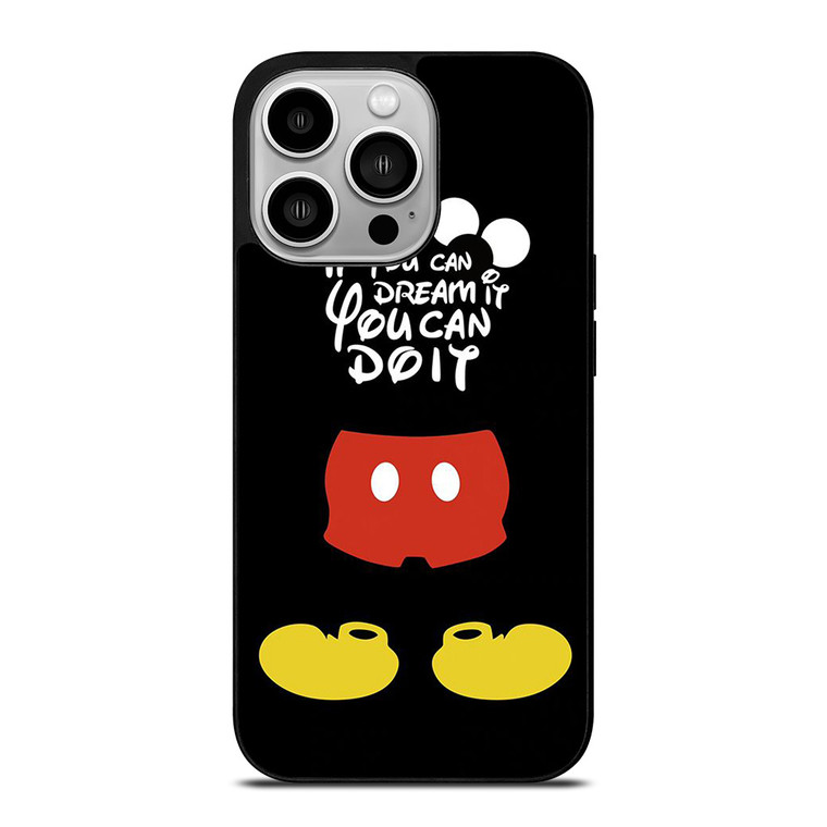 DISNEY MICKEY MOUSE QUOTES iPhone 14 Pro Case Cover