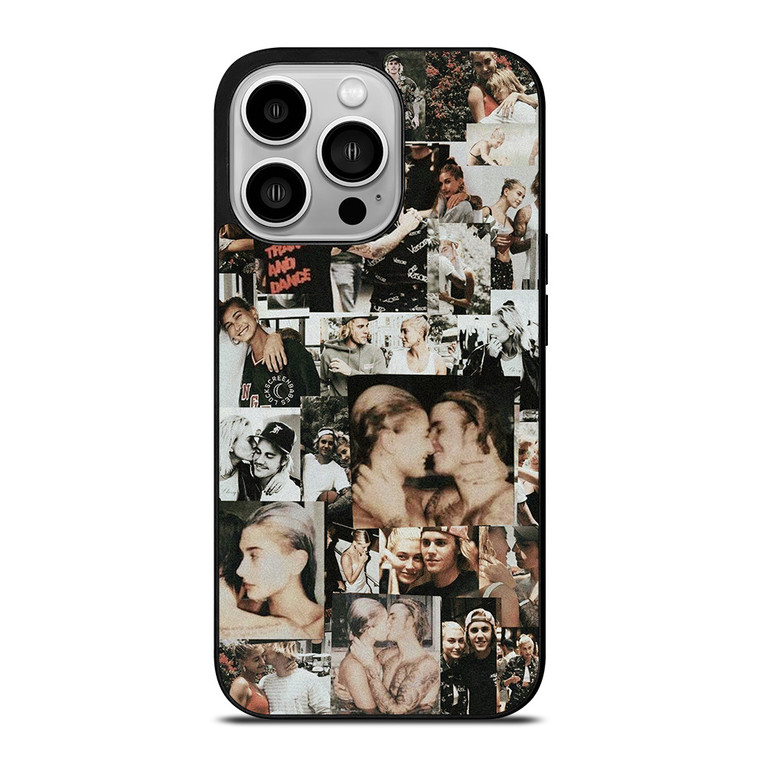 JUSTIN AND HAILEY BIEBER COLLAGE 2 iPhone 14 Pro Case Cover