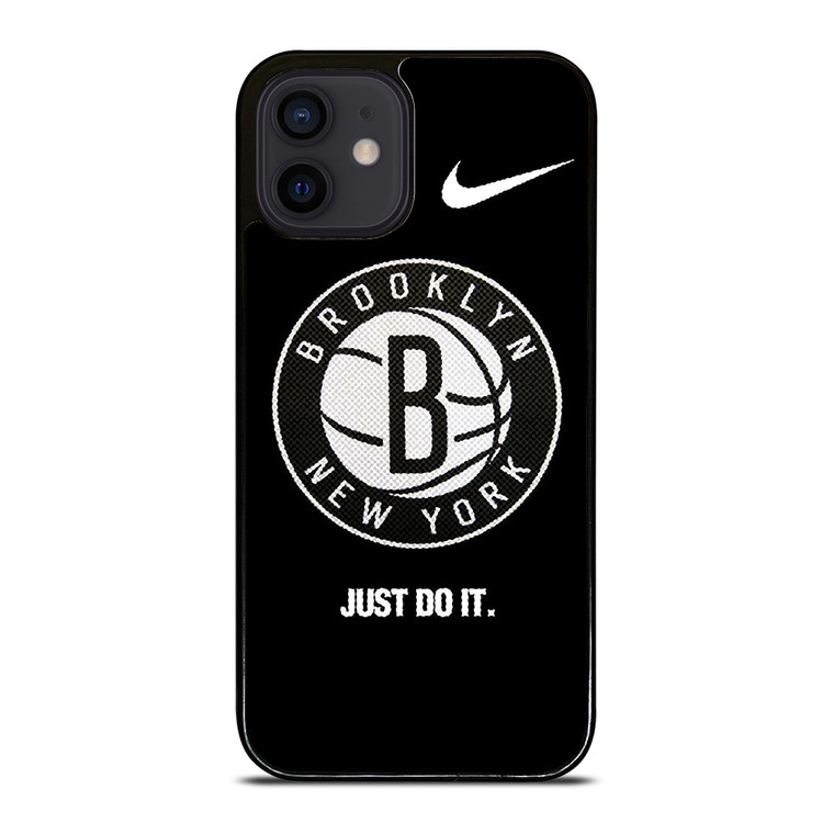 BROOKLYN NETS NBA BASKETBALL LOGO 3 iPhone 12 Mini Case Cover