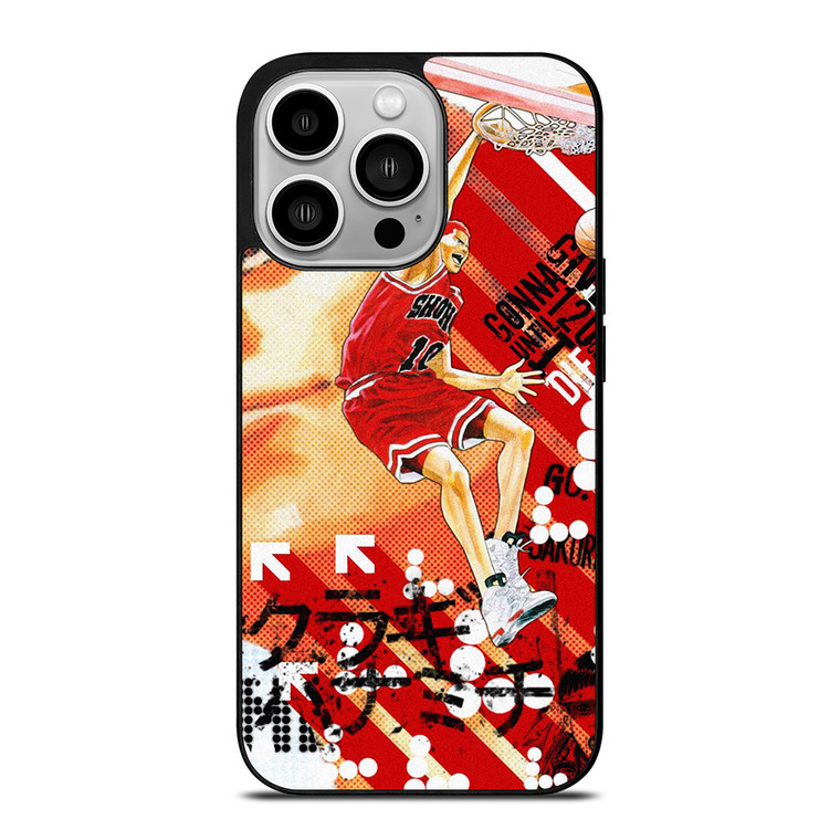 SAKURAGI HANAMICHI SLAM DUNK ANIME 2 iPhone 14 Pro Case Cover SAKURAGI HANAMICHI SLAM DUNK ANIME 2 iPhone 14 Pro Case Cover