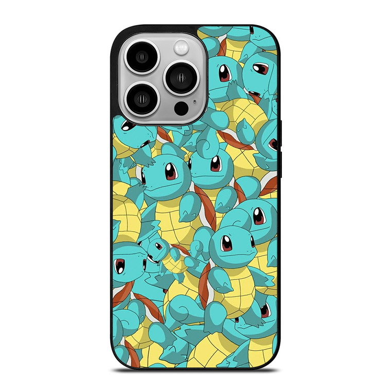 SQUIRTLE POKEMON MONSTER PATTERN iPhone 14 Pro Case Cover