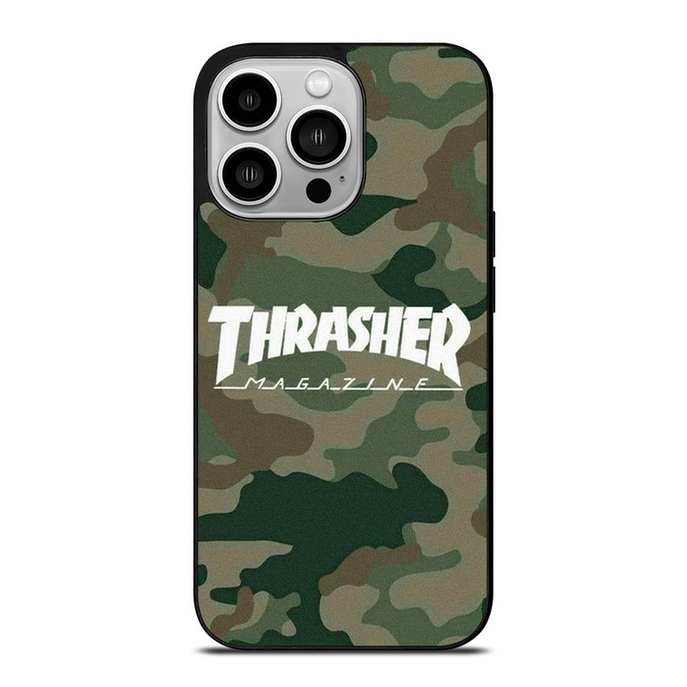 THRASHER SKATEBOARD CAMO iPhone 14 Pro Case Cover