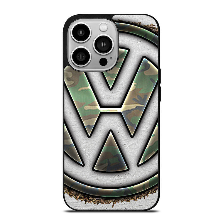VOLKSWAGEN VW CAMO LOGO iPhone 14 Pro Case Cover