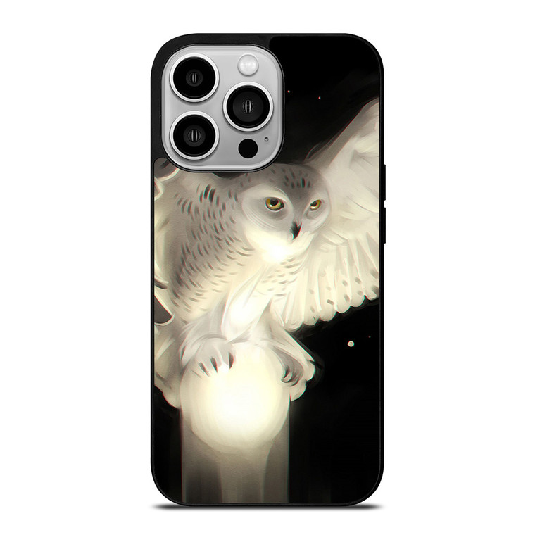 WHITE WOL CUTE iPhone 14 Pro Case Cover